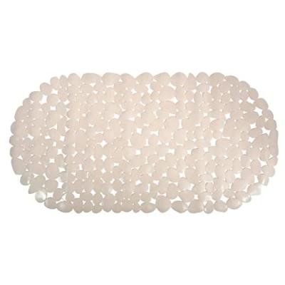 MSV  - Tapis Fond de baignoire pvc galets 39x99cm Beige - Beige