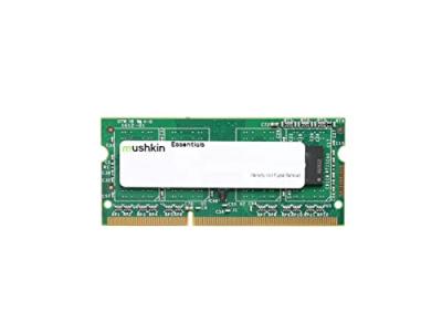MUSHKIN Essentials - DDR3 - module - 4 Go - SO DIMM 204 broches - 1333 MHz / PC3-10666 - CL9 - 1.5 V - m&eacute;moire sans tampon - non ECC 