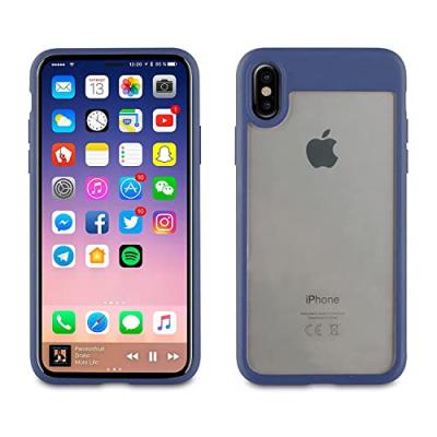 MUVIT Coque Crystal Bump Edition Bleu: Apple Iphone X/Xs - Neuf
