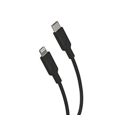 MUVIT FOR CHANGE  Chargeur Voiture PD 20W + Cable USB C/Lightning Noir