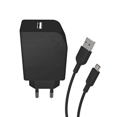 INNOV8 GROUP MUVIT FOR CHANGE Pack Chargeur Secteur 12W + Cable Micro USB 1.2M Noir
