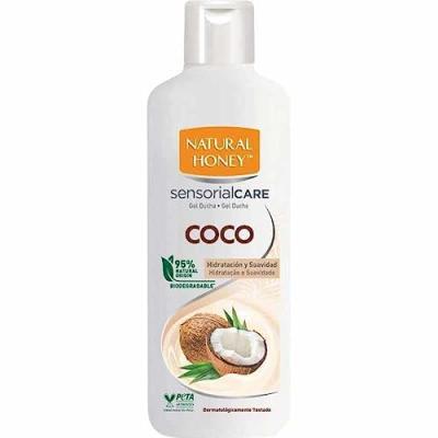 NATURAL HONEY  Gel douche &agrave; la noix de coco 600 ml
