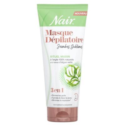 Masque d&eacute;pilatoire &agrave; l argile 100% et &agrave; l extrait d algue verte