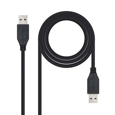 NANOCABLE Nano Cable 10.01.1001-BK - C&acirc;ble USB 3.0, m&acirc;le-m&acirc;le, Noir, 1mts
