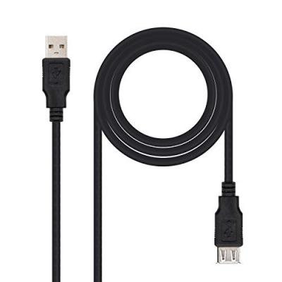 NANOCABLE C&acirc;ble d'extension  USB-A 2.0 M&acirc;le vers USB-A Femelle 1.80m