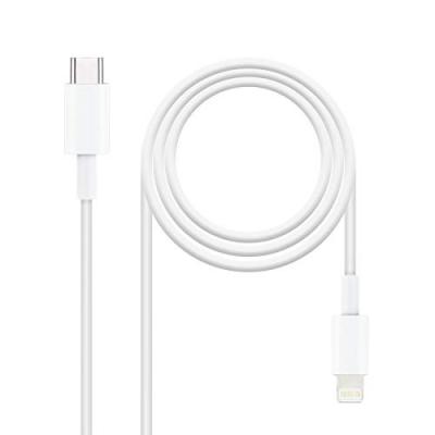 NANOCABLE  10.10.0600 c&acirc;ble Lightning 0,5 m Blanc - Neuf
