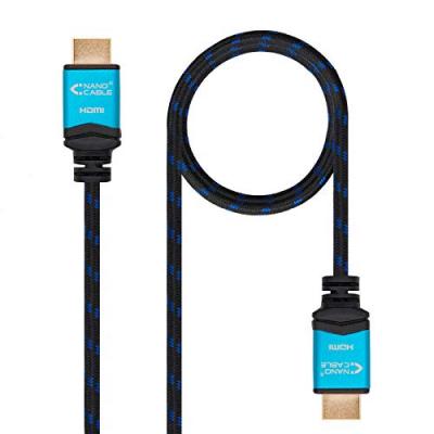 Nanocable Hdmi 2.0 4k 60hz Cable 50 Cm Noir