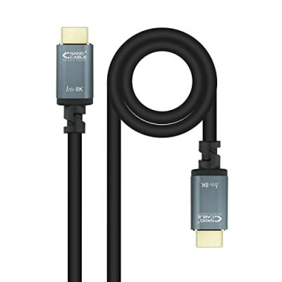 NANOCABLE C&acirc;ble  HDMI 2.1 Iris 8K A/MA/M 0.5m - Couleur Noir
