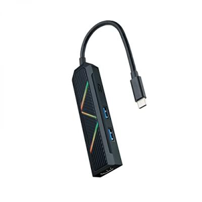 NANOCABLE  10.16.0401 station d'accueil Avec fil USB 3.2 Gen 1 (3.1 Gen 1) Type-C Noir