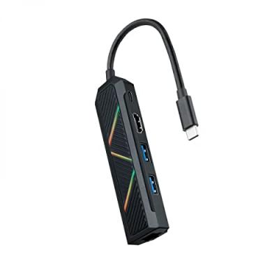 NANOCABLE  10.16.0501 station d'accueil Avec fil USB 3.2 Gen 1 (3.1 Gen 1) Type-C Noir