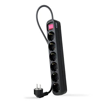 Nanocable 6 Tomas Power Strip With Switch 1.4 M Noir
