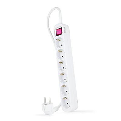NANOCABLE  6 Tomas Power Strip With Switch 1.4 M Blanc