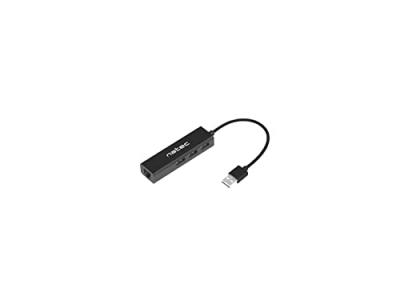 NATEC  Adaptateur Dragonfly USB 2.0 A RJ45 GIGABIT avec 3XUSB 2.0