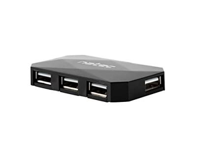NATEC  hub usb 4 ports usb 2.0 pelerin, noir nhu-0647