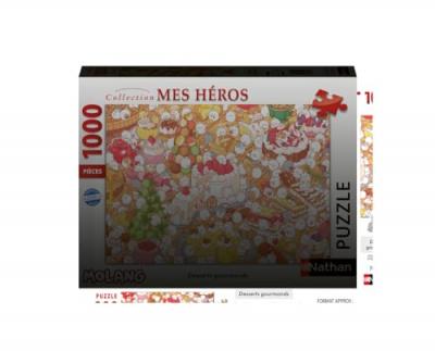 NATHAN Puzzle  Desserts gourmands Molang 1000 pi&egrave;ces