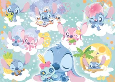 NATHAN Puzzle 1000 pi&egrave;ces  Stitch r&ecirc;veur