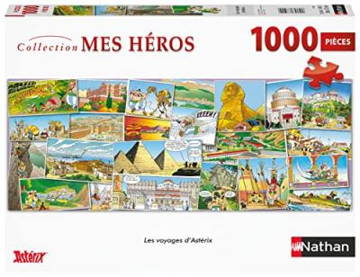 NATHAN Puzzle 1000 pi&egrave;ces  les voyages d'ast&eacute;rix