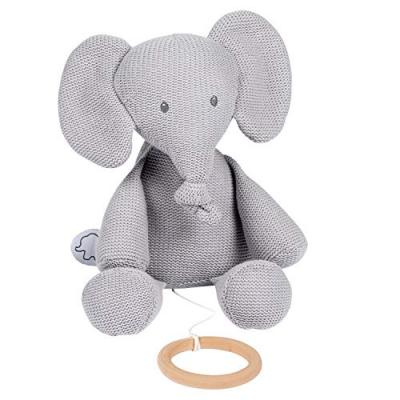  Nattou doudou musical tricot tembo - 28 cm - en coton NAT5414673929028