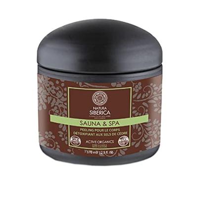 NATURA SIBERICA  Sauna & Spa Body Peeling Detox C&egrave;dre et Sel 370 ml