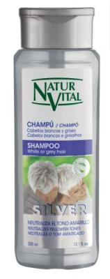 NATURVITAL  Shampooing Silver Pour Cheveux Blancs Etgis 300ml