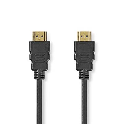 NEDIS  - Ultra High Speed &acirc;€‹&acirc;€‹&acirc;€‹HDMI&trade; - Connecteur HDMI&trade; - 48 Gbps - 1 m - Rond - PVC - Noir