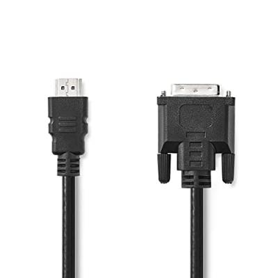 NEDIS C&acirc;ble adaptateur HDMI vers DVI-D Dual Link - 3 m&egrave;tres - Noir - 