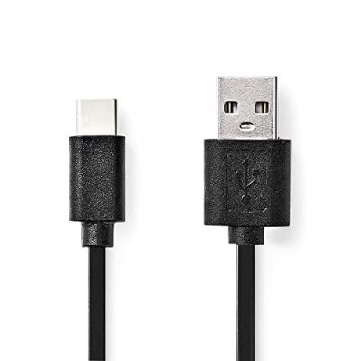 NEDIS  C&acirc;ble USB 2.0 Type C m&acirc;le - A m&acirc;le 1.0 m Noir