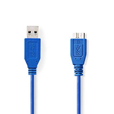 C&acirc;ble usb 3.0 a m&acirc;le - micro b m&acirc;le 5,0 m bleu CCGP61500BU50
