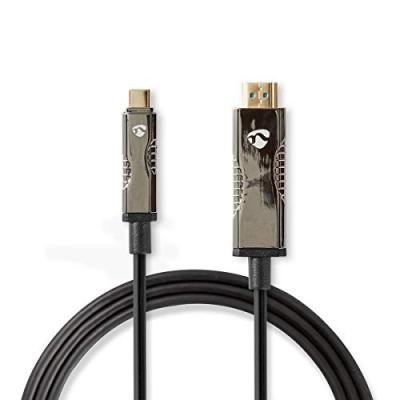 NEDIS  c&acirc;ble usb-c vers hdmi coa 20 m noir CCBG6410BK200