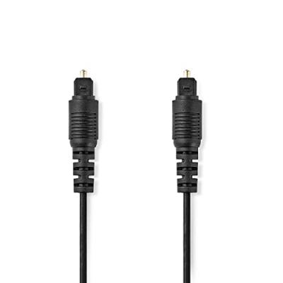 NEDIS  CAGP25000BK20 c&acirc;ble Audio 2 m TOSLINK Noir