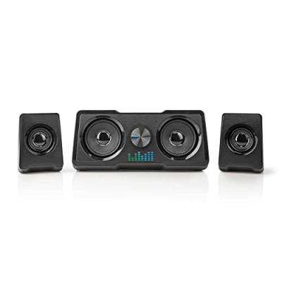 NEDIS Gaming GSPR21022BK - Syst&egrave;me de haut-parleur - canal 2.2 - 16 Watt (Totale) - noir