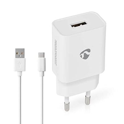 NEDIS Chargeur secteur WCHAC242AWT Chargeur Blanc mural USB-C