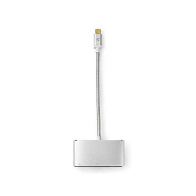 NEDIS Adaptateur Multi-Ports USB CCTB64760AL02 Argent