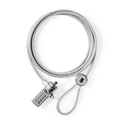 NEDIS  Verrouillage pour Ordinateur Portable Digit ou 1,8 m Argent