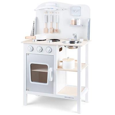 NEW CLASSIC TOYS - Cuisine-Bon App&eacute;tit, 11053, Blanche/Argent