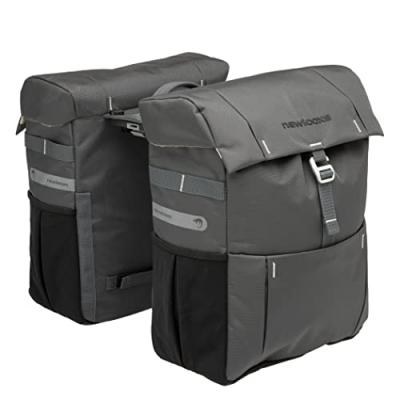 NEW LOOXS  Vigo Mik Double Sacoche de v&eacute;lo Unisexe, Gris, 37 l