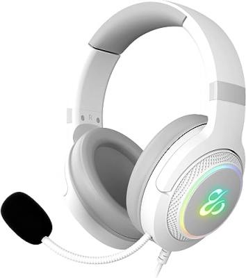 NEWSKILL  Sobek Ivory Gaming Headphones RVB 7.1 PlayStation/PC Blanc
