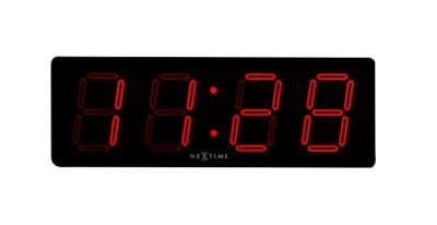 Nextime 3059 big d horloge verre noir 51,5 x 18,0 x 4,5 cm