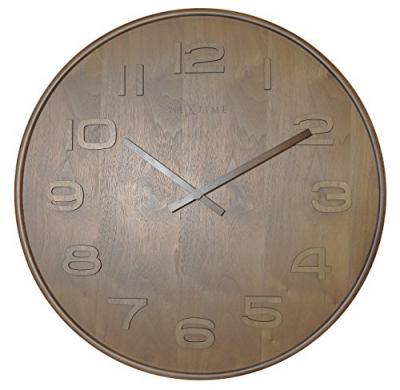 NeXtime 3095br Wood Wood Big Horloge Bois Marron