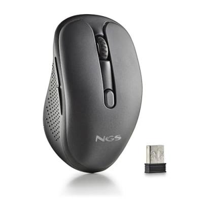 NGS Souris  EVO SPOOK - Sans fil - Noir - Boutons silencieux - DPI r&eacute;glable
