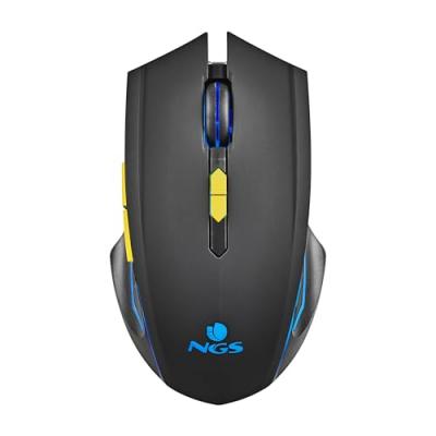 NGS Souris de jeu sans fil  GMX-200 - 3200 dpi - 7 boutons - Lumi&egrave;res LED - Coule