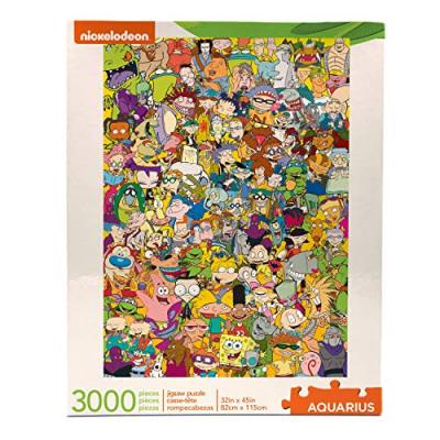 AQUARIUS  Nickelodeon Jigsaw Puzzle Cast 3000 Pieces Multicolore