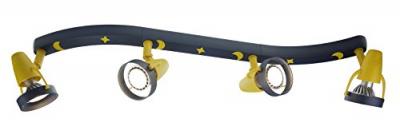 NIERMANN STANDBY  Plafonnier avec spots Joan bleu jaune