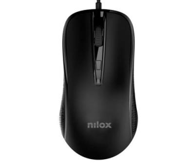 NILOX  MOUSB1014 Souris filaire USB 2400DPI Noir