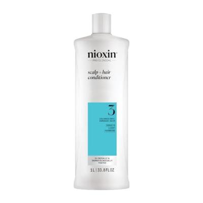 NIOXIN System 3 - Apr&egrave;s-shampooing - Cheveux teints et ab&icirc;m&eacute;s avec l&eacute;ger affaiblissement 1000 ml 