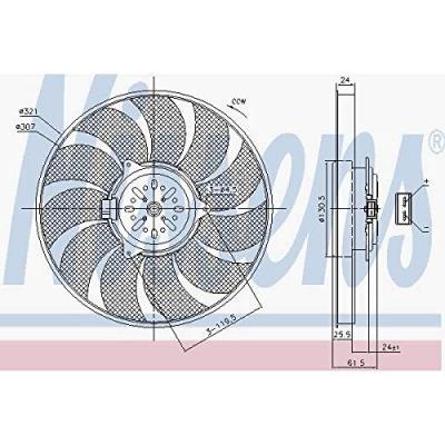 NISSENS  85786&nbsp;Ventilateur de refroidissement du moteur