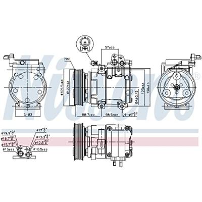 NISSENS  Compresseur de climatisation 890129