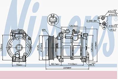 NISSENS  Compresseur de climatisation 89074