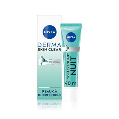 NIVEA Soin visage exfoliant nuit peaux &agrave; imperfections  derma skin clear 40 ml