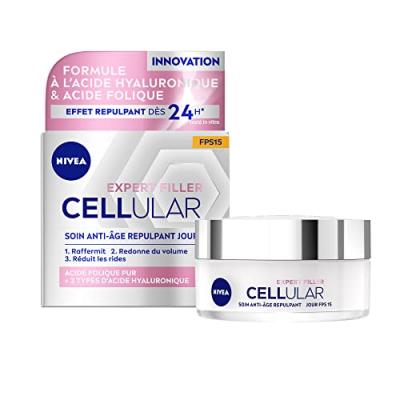 NIVEA Cr&egrave;meVisage Jour Anti-rides Repulpant Cellular  - Le Pot De 50ml